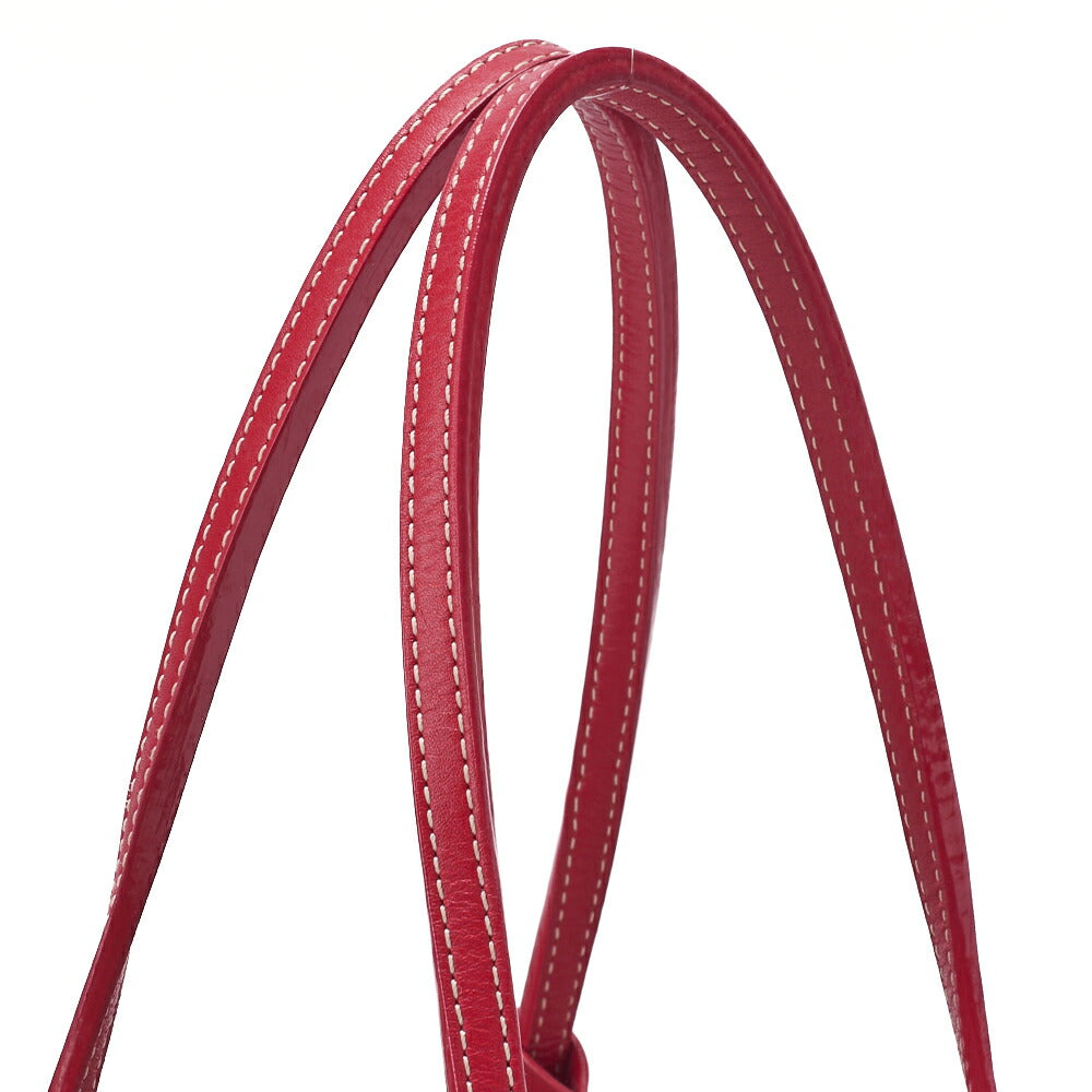 GOYARD Saint Louis PM Tote Bag, Coated Canvas, Red, Silver-Tone Hardware, Pre-Owned - Vintage La Charme