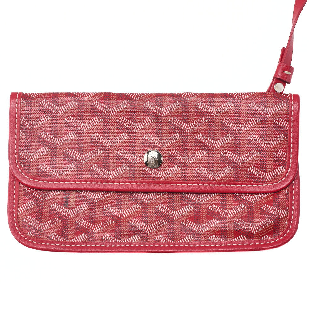 GOYARD Saint Louis PM Tote Bag, Coated Canvas, Red, Silver-Tone Hardware, Pre-Owned - Vintage La Charme