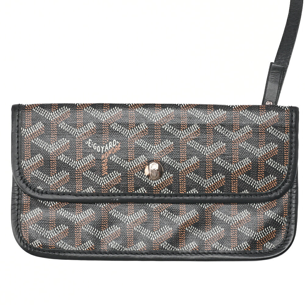Goyard Saint Louis PM Tote Bag Coated Canvas Black Silver-Tone Hardware Pre-Owned - Vintage La Charme