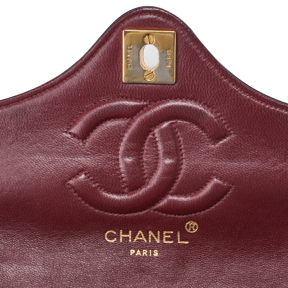 CHANEL Mini Shoulder Bag Matelasse Turn Lock Lambskin Navy Gold-Tone Hardware Pre-Owned - Vintage La Charme