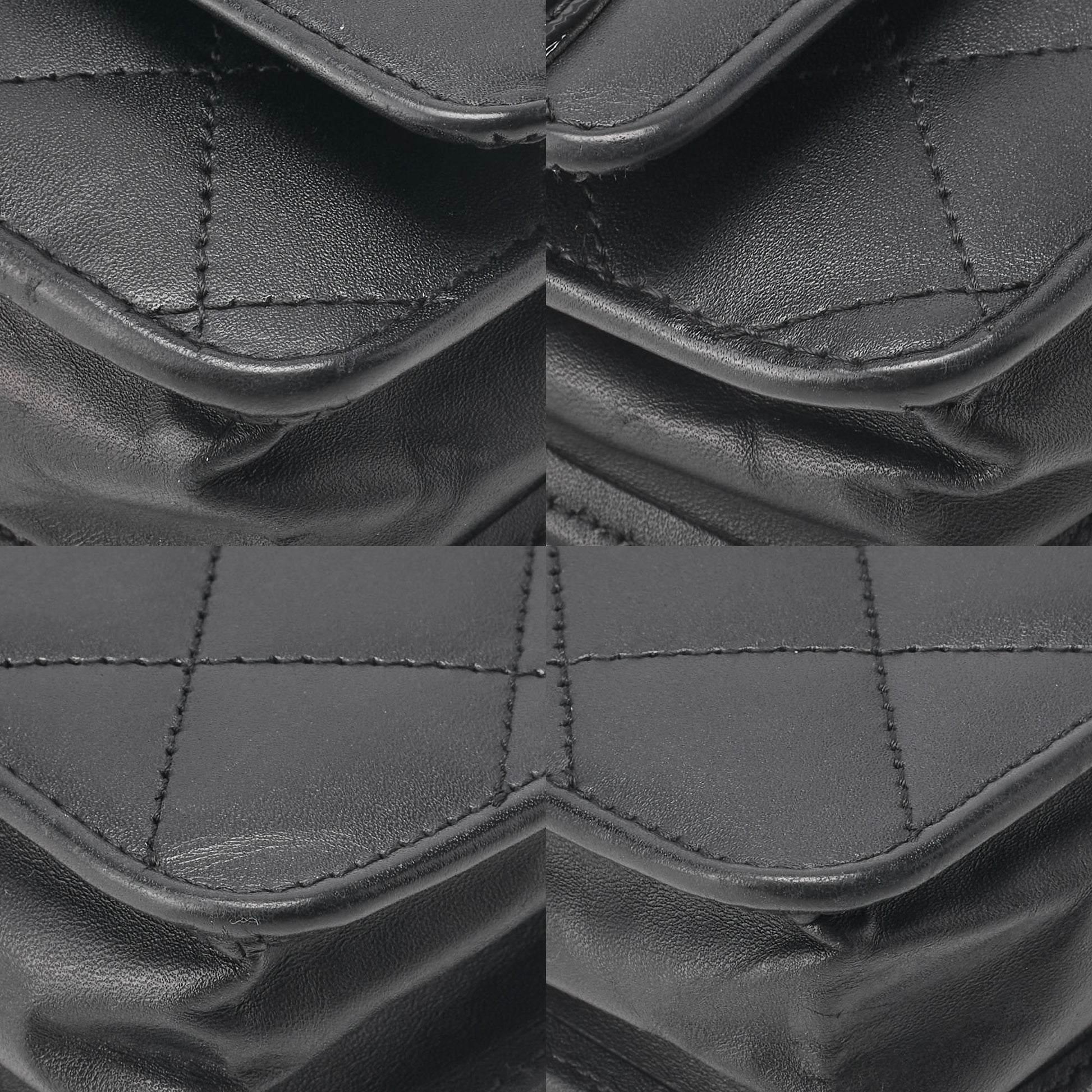 CHANEL Chain Wallet, Cambon Line, Calfskin, Black, Silver-Tone Hardware, Pre-Owned - Vintage La Charme