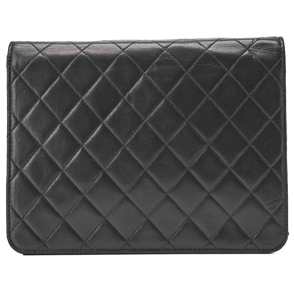 CHANEL Chain Shoulder Bag Matelasse Lambskin Black Gold-Tone Hardware Pre-Owned - Vintage La Charme