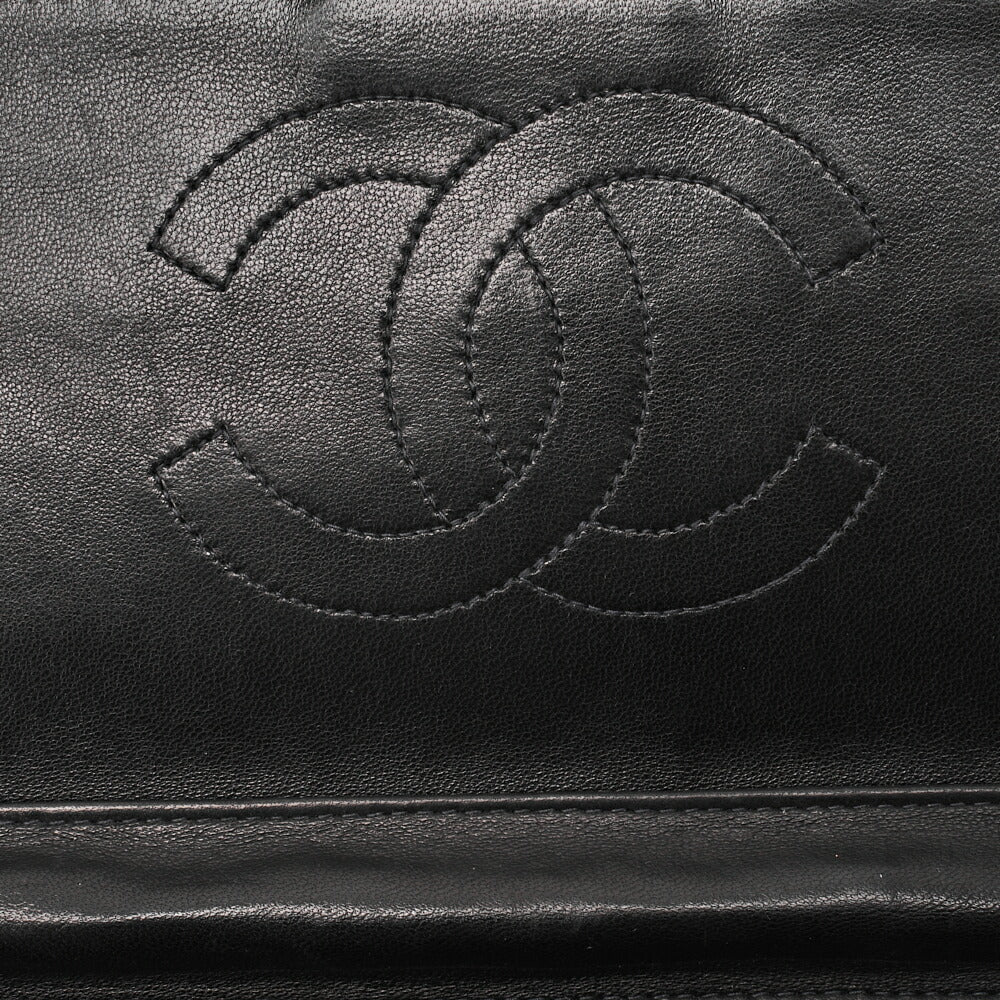 CHANEL Chain Shoulder Bag Matelasse Lambskin Black Gold-Tone Hardware Pre-Owned - Vintage La Charme