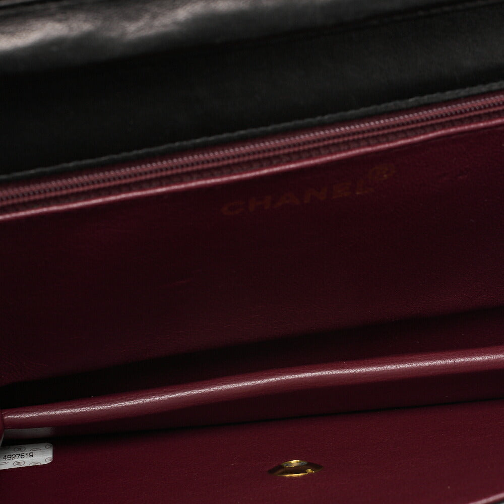 CHANEL Chain Shoulder Bag Matelasse Lambskin Black Gold-Tone Hardware Pre-Owned - Vintage La Charme