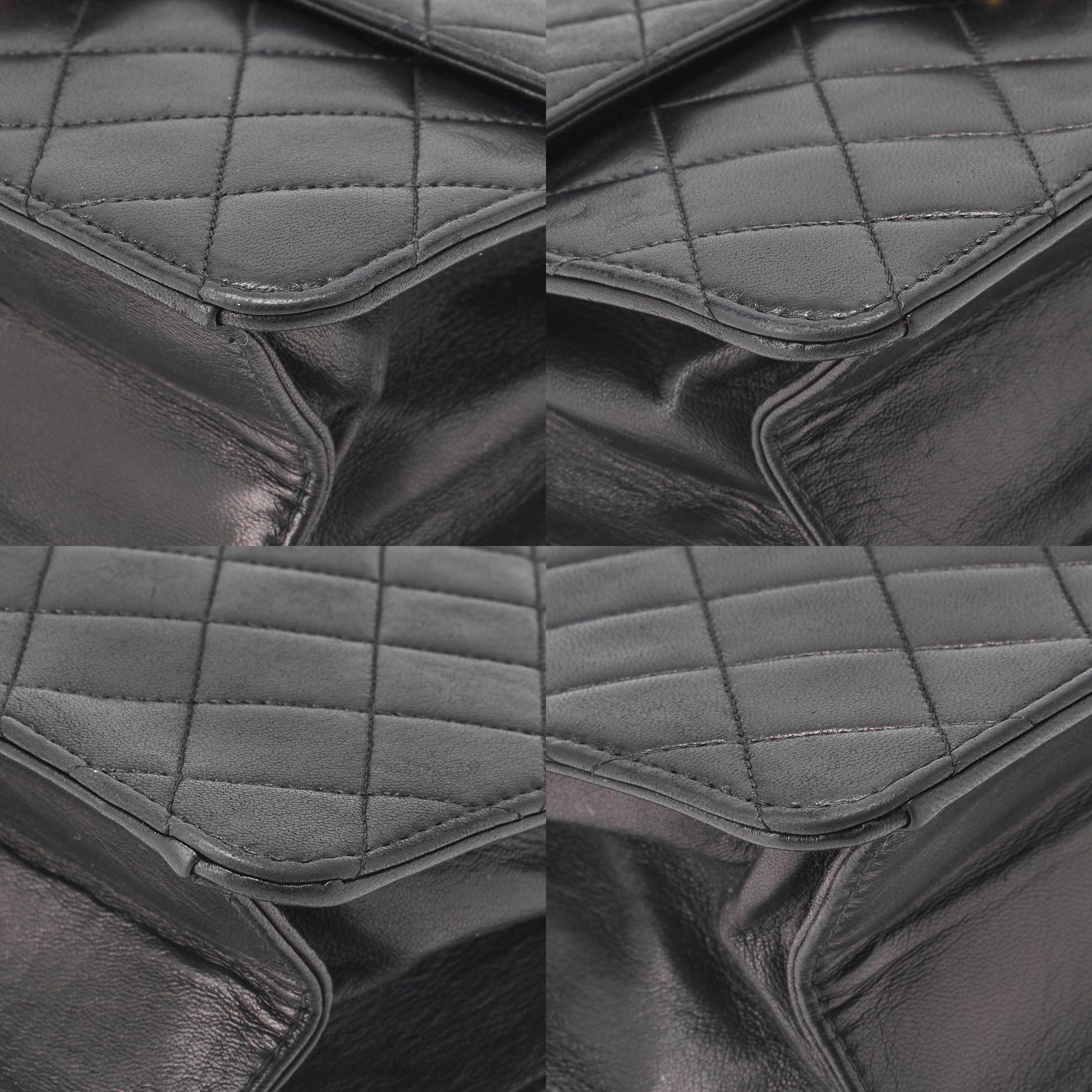 CHANEL Chain Shoulder Bag Matelasse Lambskin Black Gold-Tone Hardware Pre-Owned - Vintage La Charme