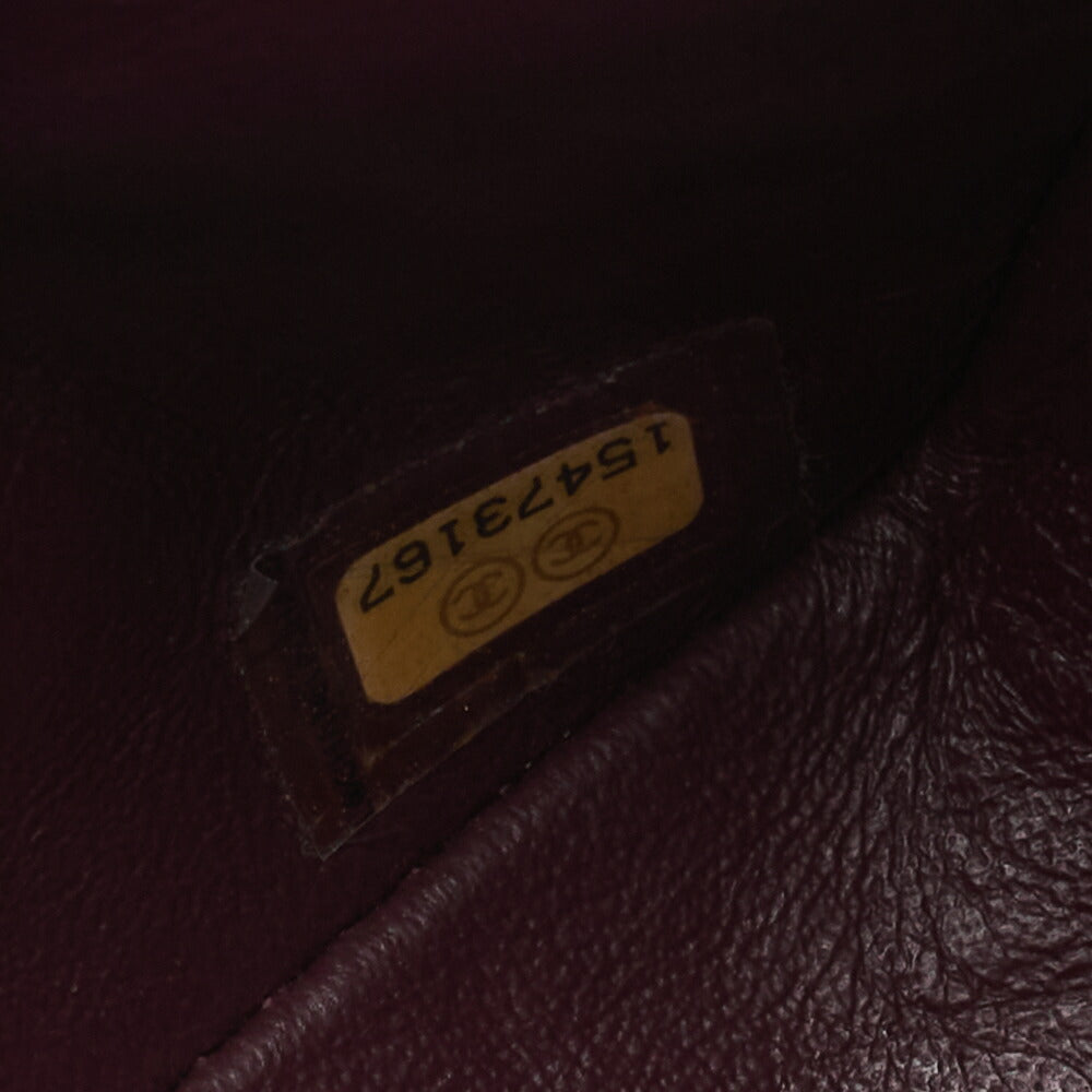 CHANEL Chain Shoulder Bag Matelasse Double Flap Caviar Skin Black Silver-Tone Hardware Pre-Owned - Vintage La Charme