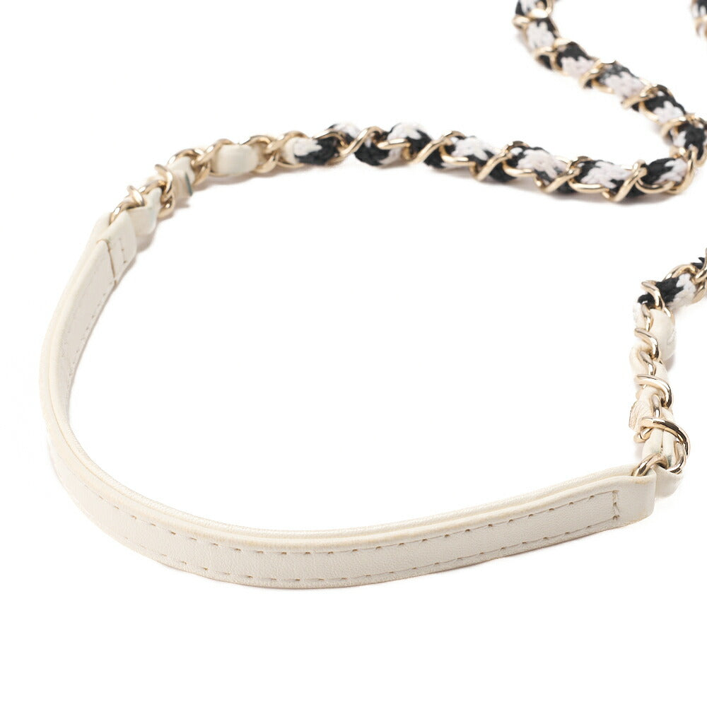 CHANEL Shoulder Bag, Float Chain Shoulder, Lambskin and Vinyl, Black, Gold-Tone Hardware, Pre-Owned - Vintage La Charme