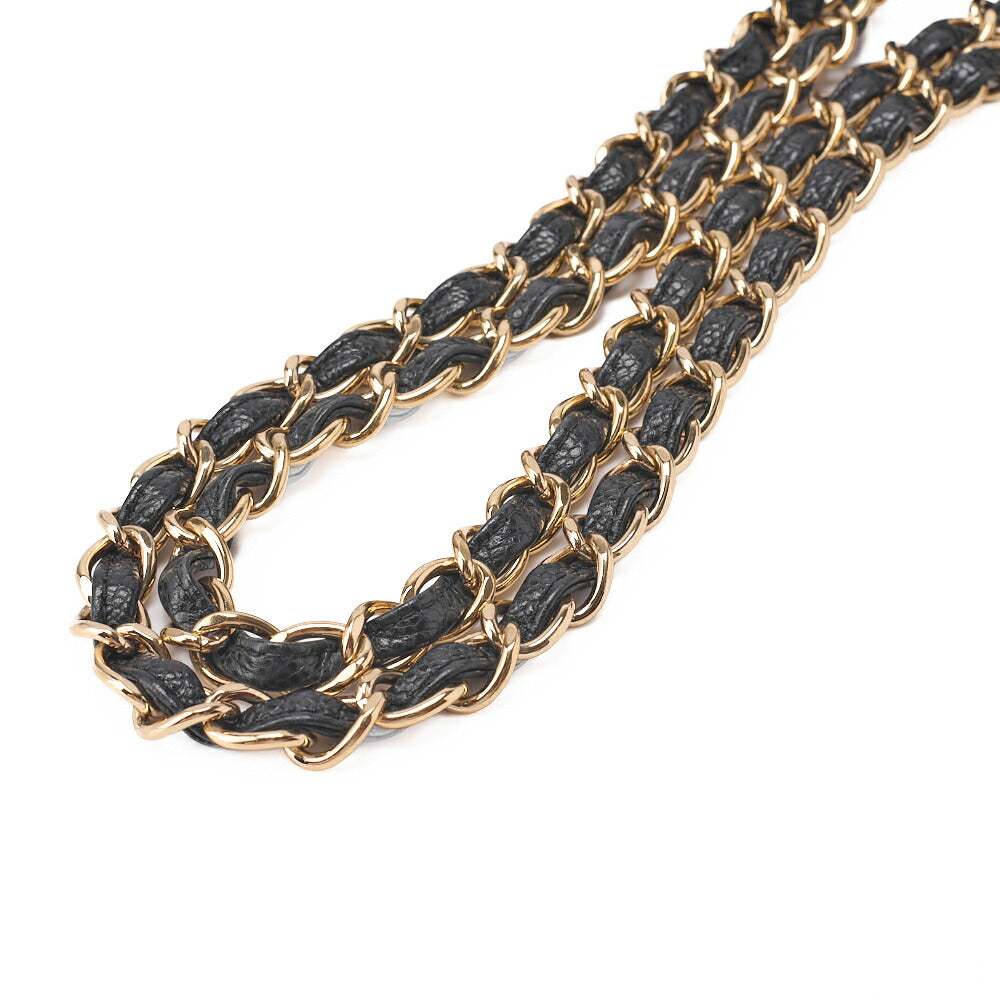 CHANEL Chain Shoulder Bag Big Matelasse Caviar Skin Black Silver-Tone Hardware Pre-Owned - Vintage La Charme