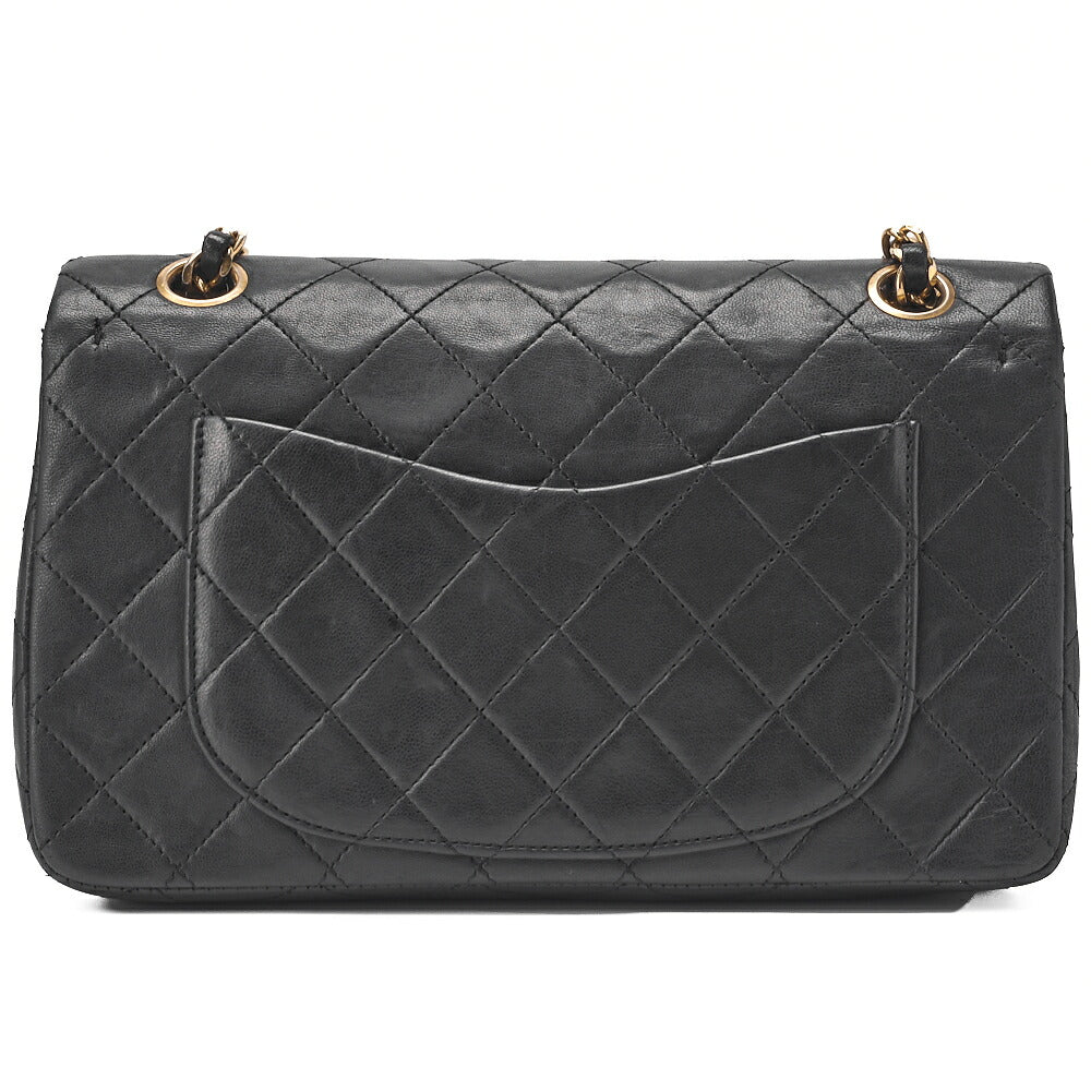 CHANEL Chain Shoulder Bag Matelasse Double Flap Lambskin Beige Gold-Tone Hardware Pre-Owned - Vintage La Charme