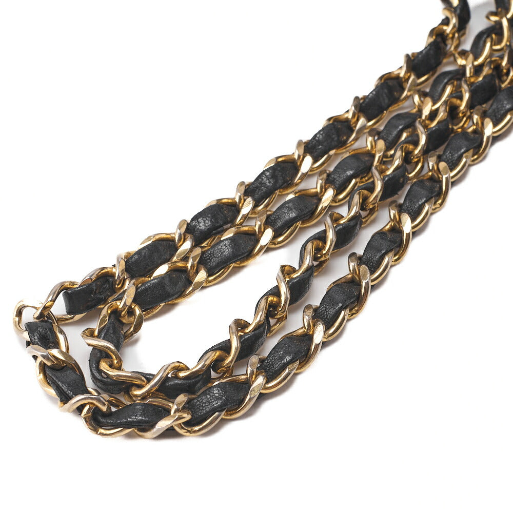 CHANEL Chain Shoulder Bag Matelasse Double Flap Lambskin Beige Gold-Tone Hardware Pre-Owned - Vintage La Charme