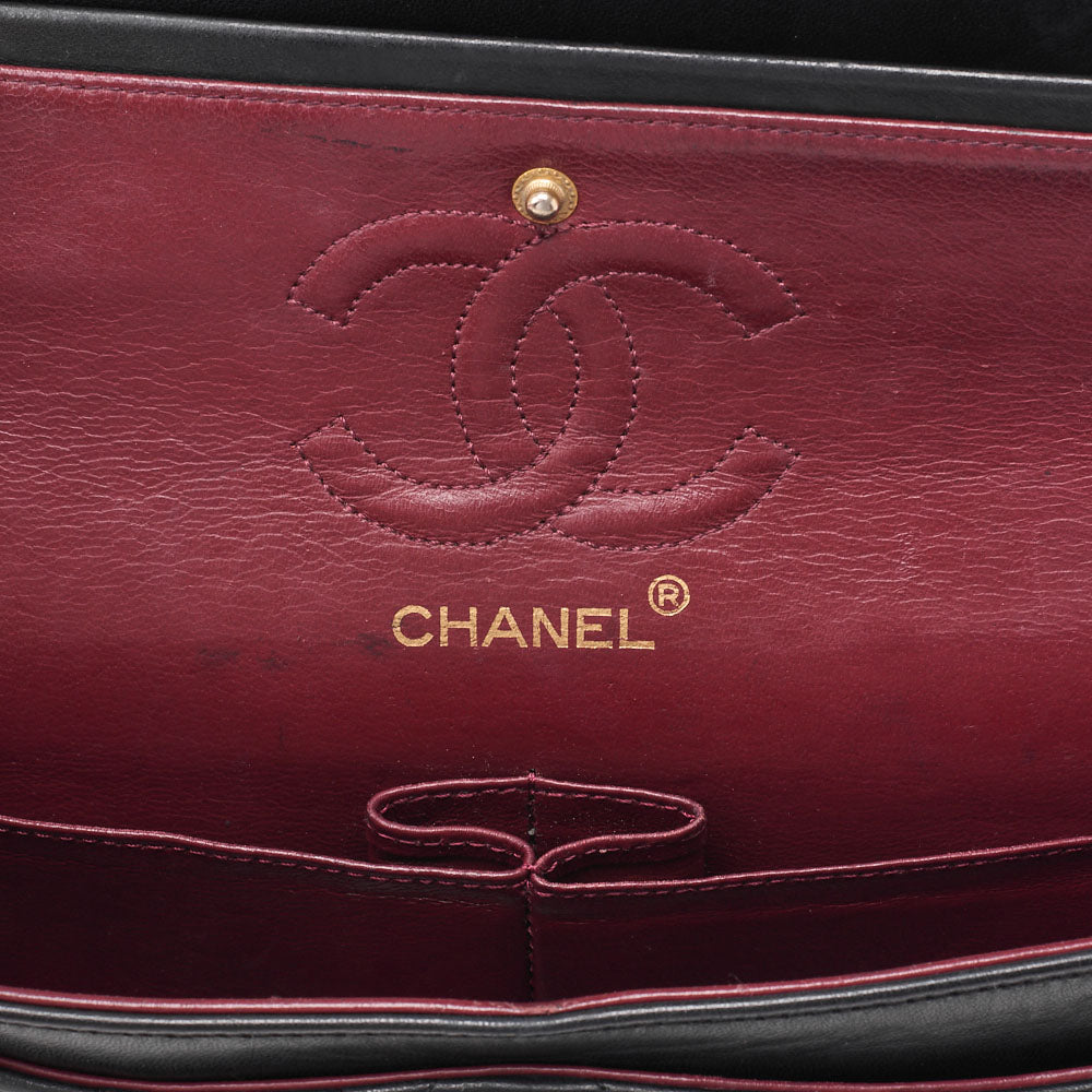 CHANEL Chain Shoulder Bag Matelasse Double Flap Lambskin Beige Gold-Tone Hardware Pre-Owned - Vintage La Charme