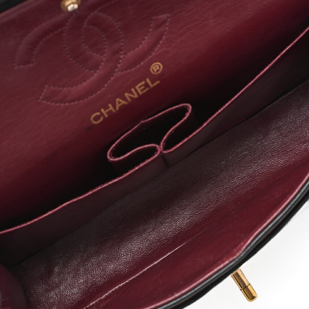 CHANEL Chain Shoulder Bag Matelasse Double Flap Lambskin Beige Gold-Tone Hardware Pre-Owned - Vintage La Charme