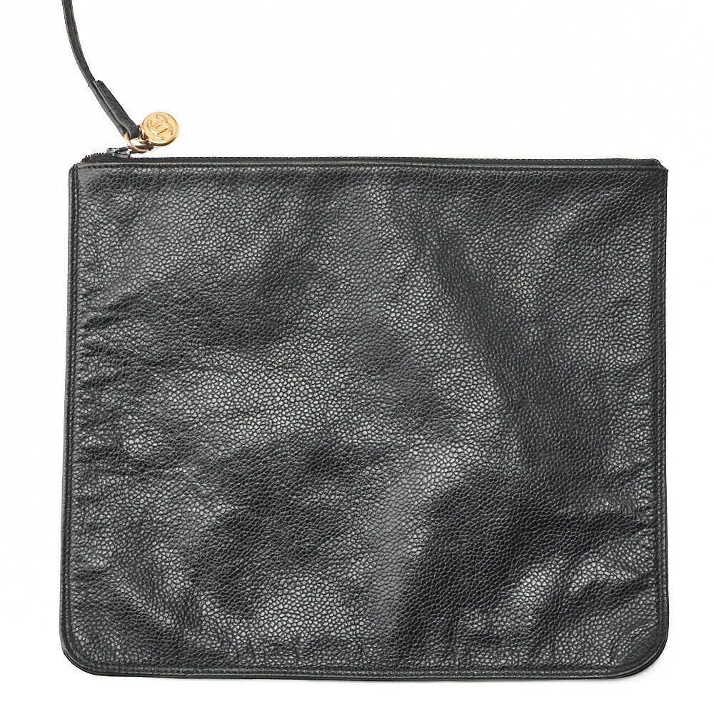 CHANEL Shoulder Bag, Triple Coco Drawstring, Caviar Skin, Black, Gold-Tone Hardware, Pre-Owned - Vintage La Charme