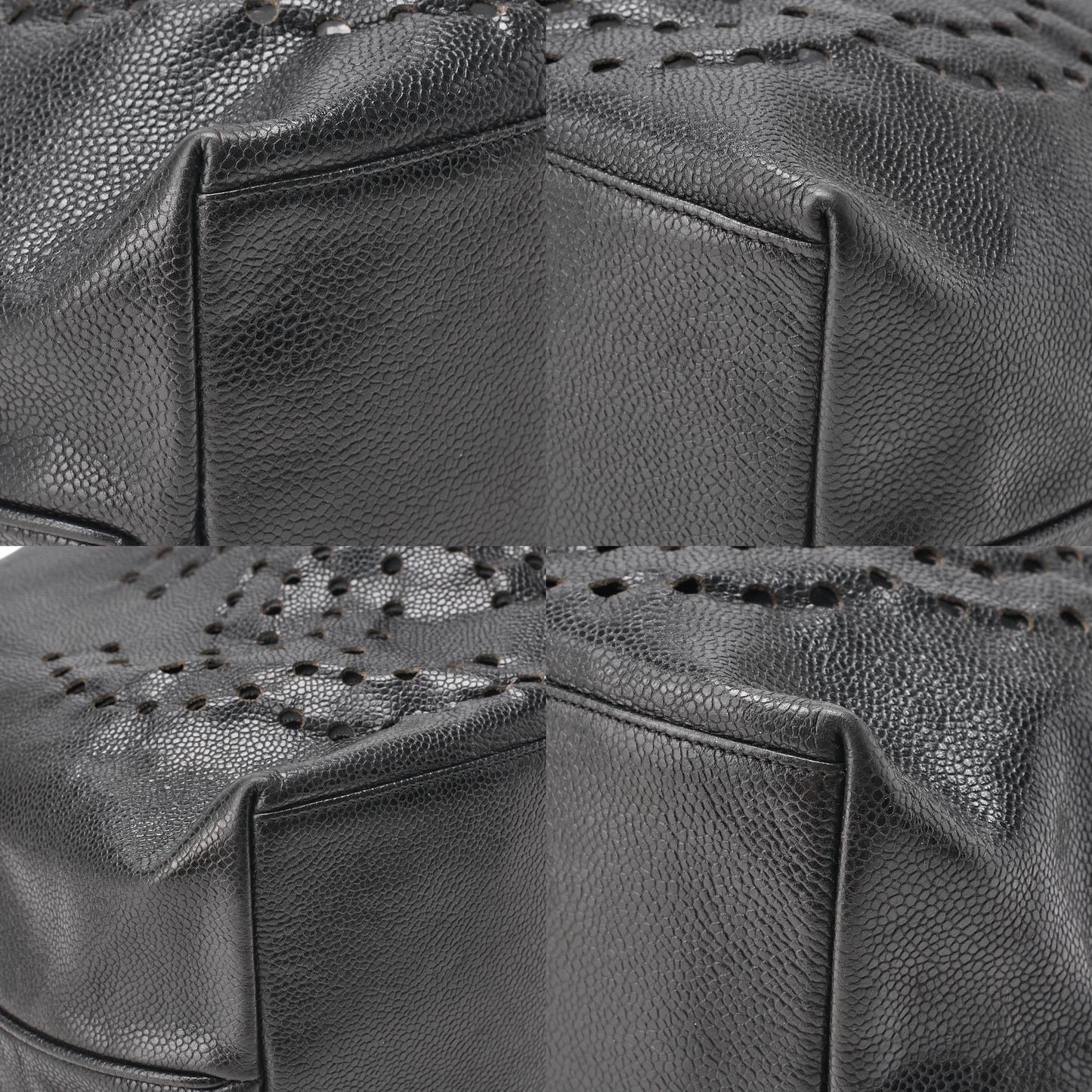 CHANEL Shoulder Bag, Triple Coco Drawstring, Caviar Skin, Black, Gold-Tone Hardware, Pre-Owned - Vintage La Charme