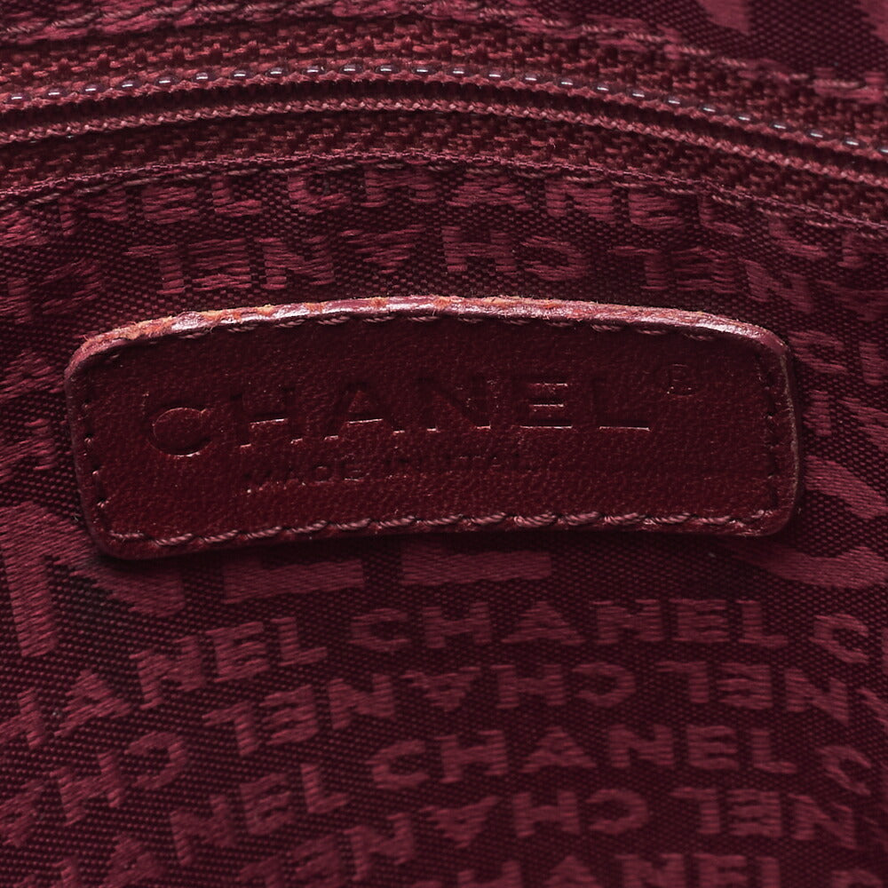 CHANEL Handbag Chocolate Bar Logo Caviar Skin Black Silver-Tone Hardware Pre-Owned - Vintage La Charme