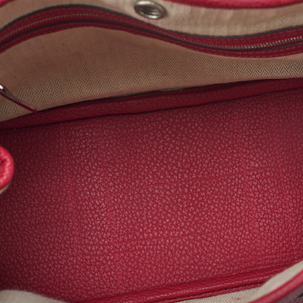 HERMES Shoulder Bag, Garden Party TPM, Negonda, Rouge, Silver-Tone Hardware, Pre-Owned - Vintage La Charme
