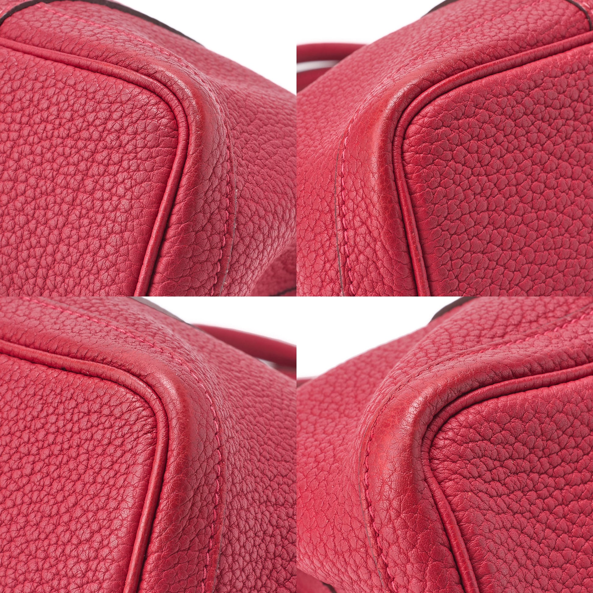 HERMES Shoulder Bag, Garden Party TPM, Negonda, Rouge, Silver-Tone Hardware, Pre-Owned - Vintage La Charme