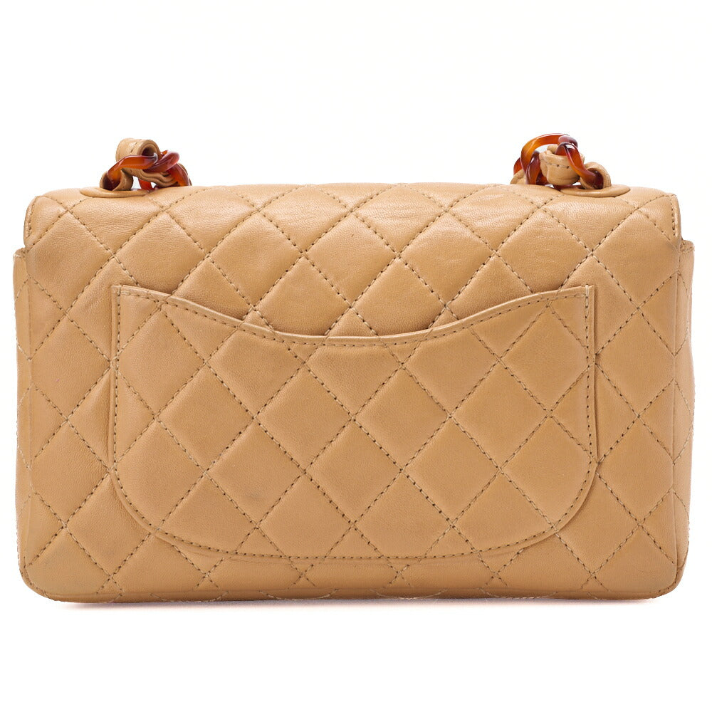 Chanel Shoulder Bag Matelasse Lambskin Tortoiseshell Pattern Beige Gold-Tone Hardware Pre-Owned - Vintage La Charme