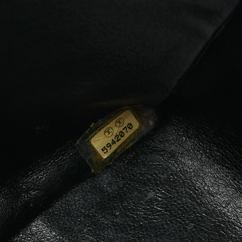 CHANEL Chain Shoulder Bag Big Matelasse Lambskin Black Gold-Tone Hardware Pre-Owned - Vintage La Charme