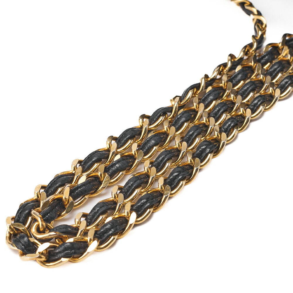 CHANEL Shoulder Bag, Matelasse Outside Flap Fringe Chain Shoulder, Lambskin, Black, Gold-Tone Hardware, Pre-Owned - Vintage La Charme