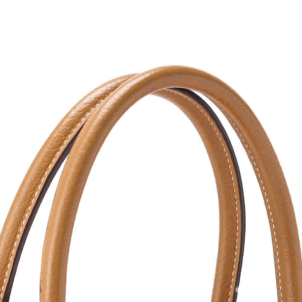 HERMES Bolide 31 Handbag Shoulder Bag Fjord Leather Natural Gold-Tone Hardware Pre-Owned - Vintage La Charme