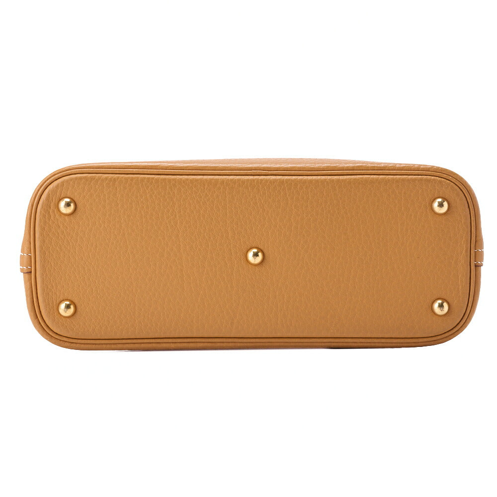 HERMES Bolide 31 Handbag Shoulder Bag Fjord Leather Natural Gold-Tone Hardware Pre-Owned - Vintage La Charme