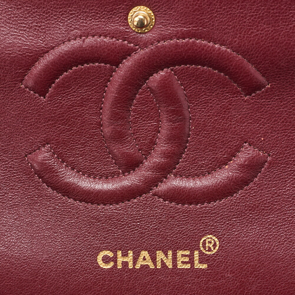 CHANEL Shoulder Bag Matelasse Double Flap Lambskin Black Gold-Tone Hardware Pre-Owned - Vintage La Charme