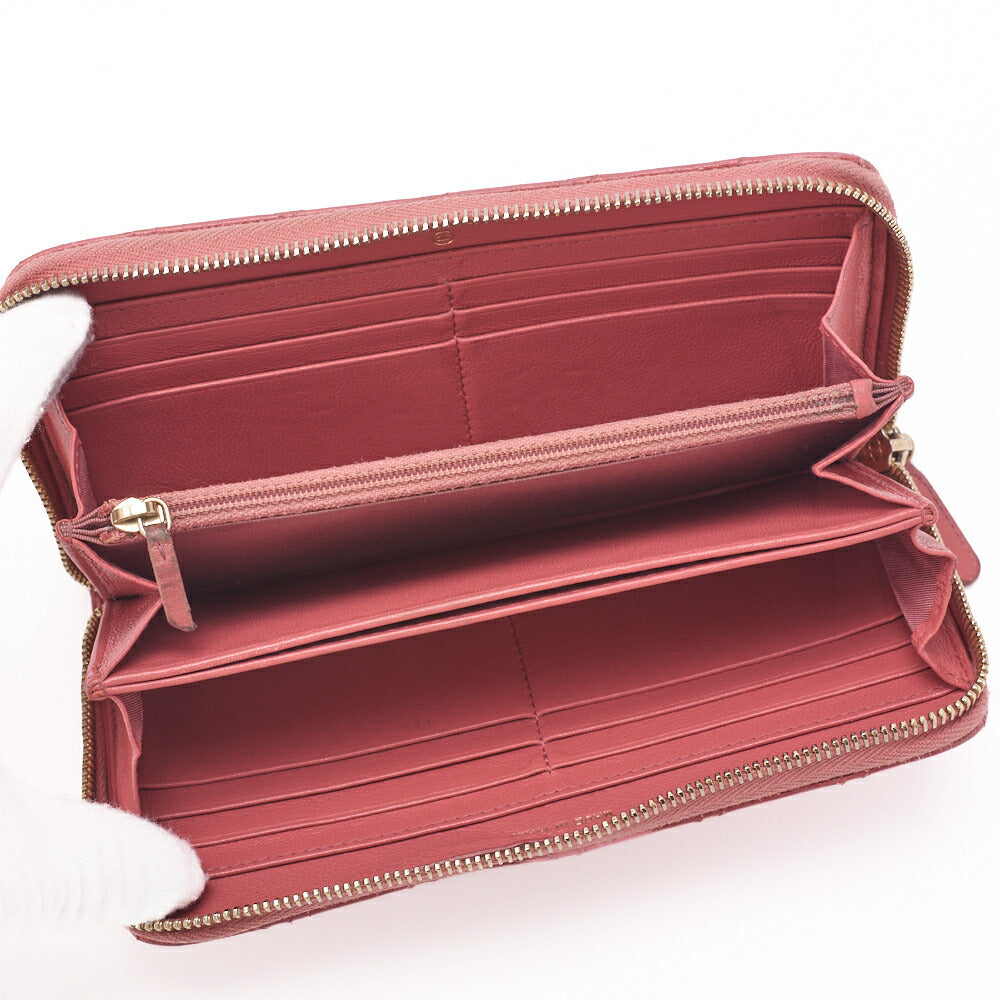 CHANEL Wallet, Matelasse, Lambskin, Pink, Gold-Tone Hardware, Pre-Owned - Vintage La Charme