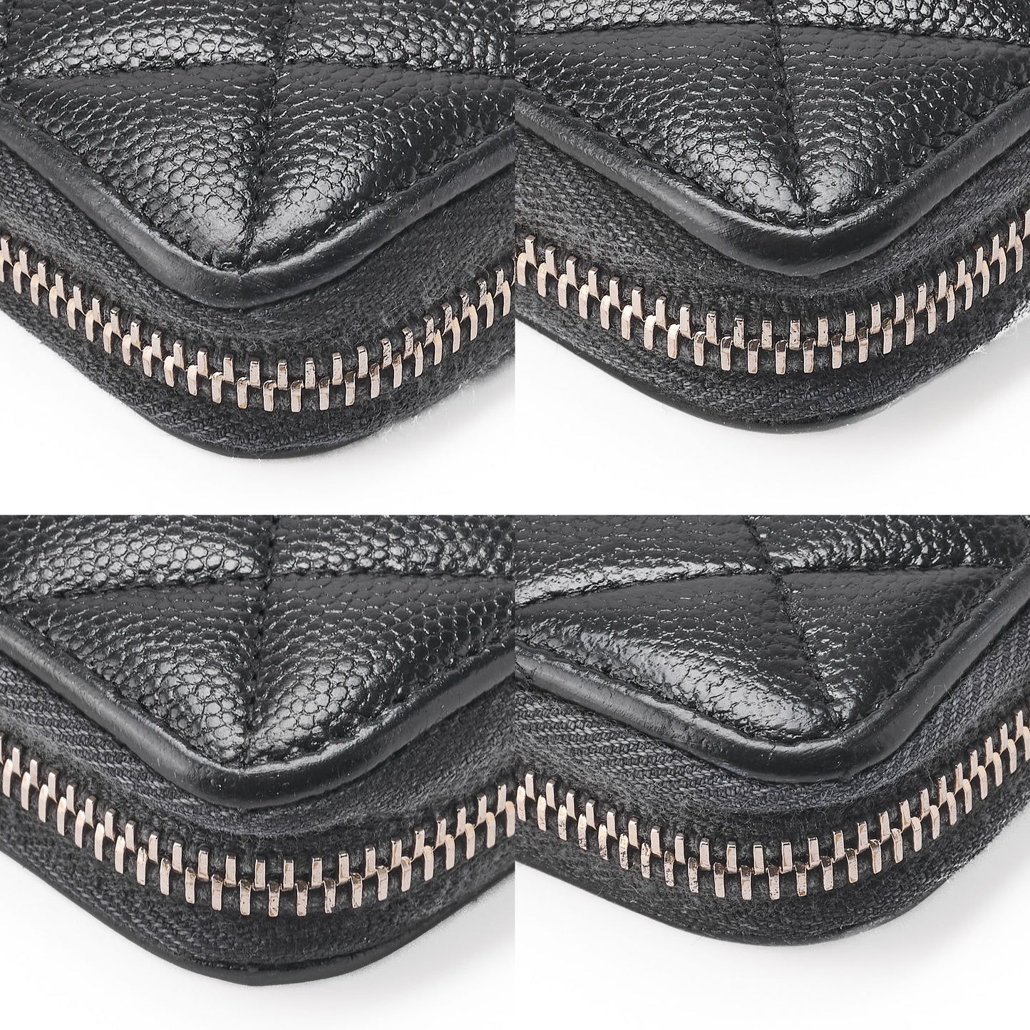 Chanel Long Wallet, Matelasse, Caviar Skin, Black, Gold-Tone Hardware, Pre-Owned - Vintage La Charme