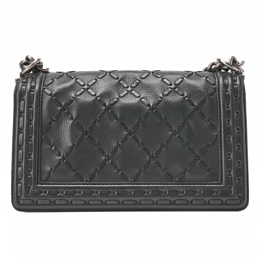 CHANEL Shoulder Bag, Boy Chanel V Stitch, Denim, Silver-Tone Hardware, Pre-Owned - Vintage La Charme