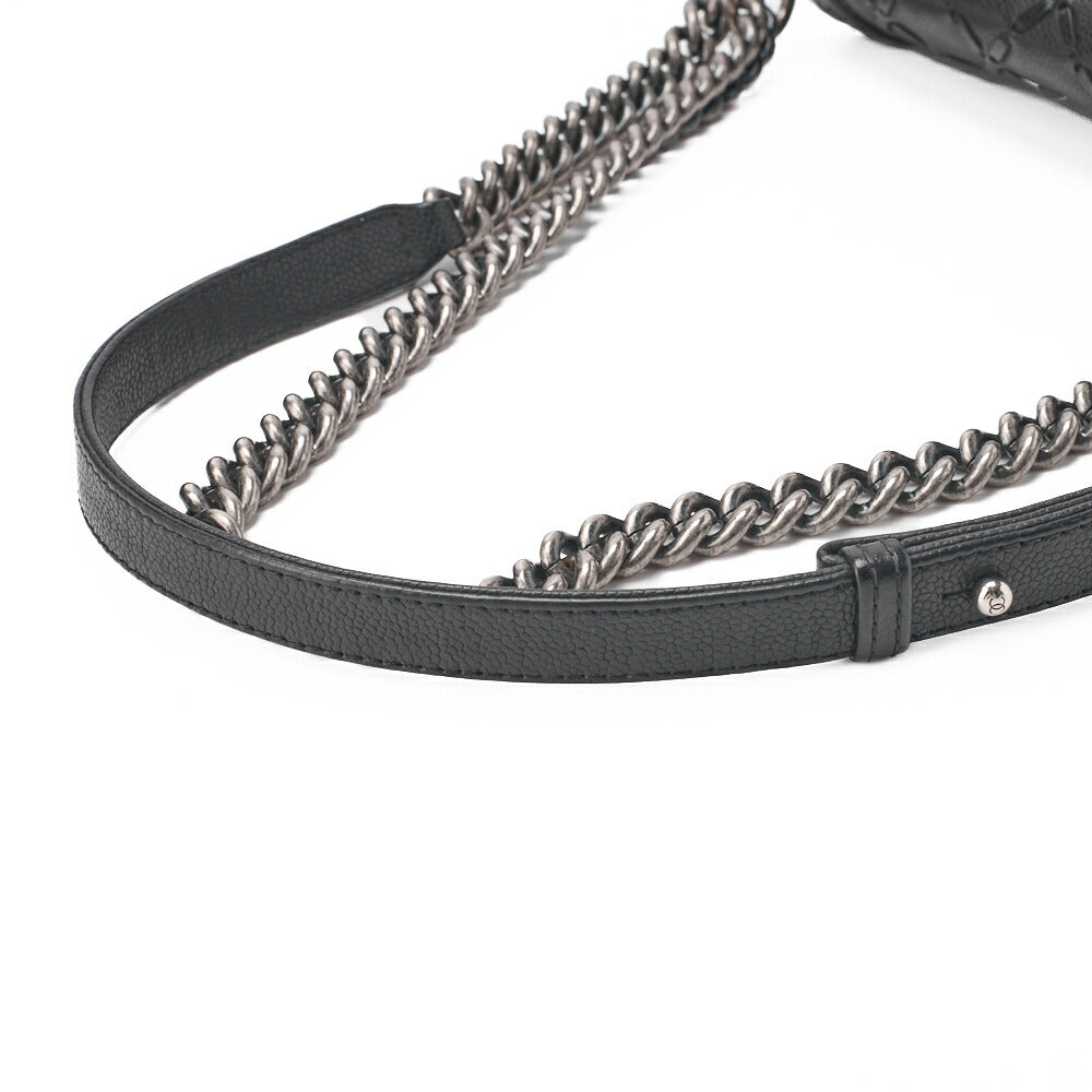 CHANEL Shoulder Bag, Boy Chanel V Stitch, Denim, Silver-Tone Hardware, Pre-Owned - Vintage La Charme