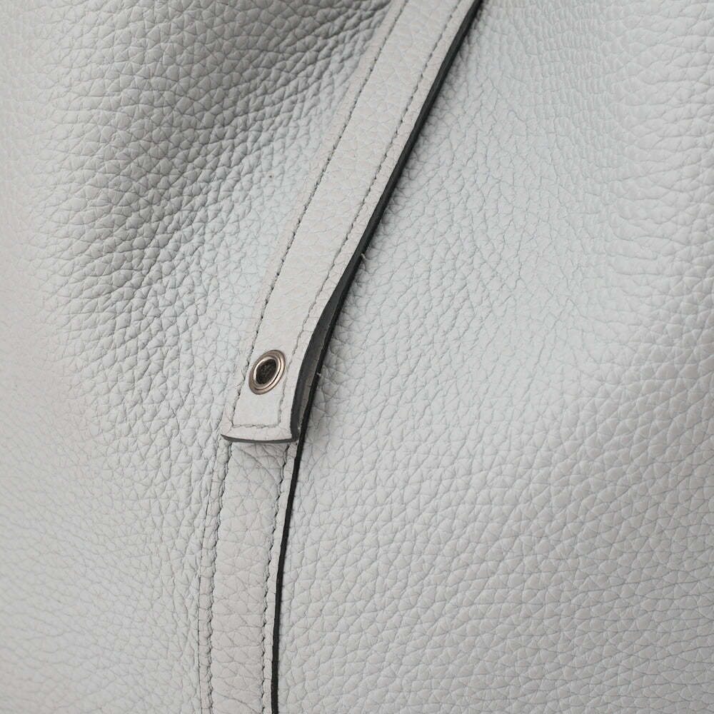 HERMES Picotin Rock MM Handbag Tryon Clemence Blue Pale Silver-Tone Hardware Pre-Owned - Vintage La Charme