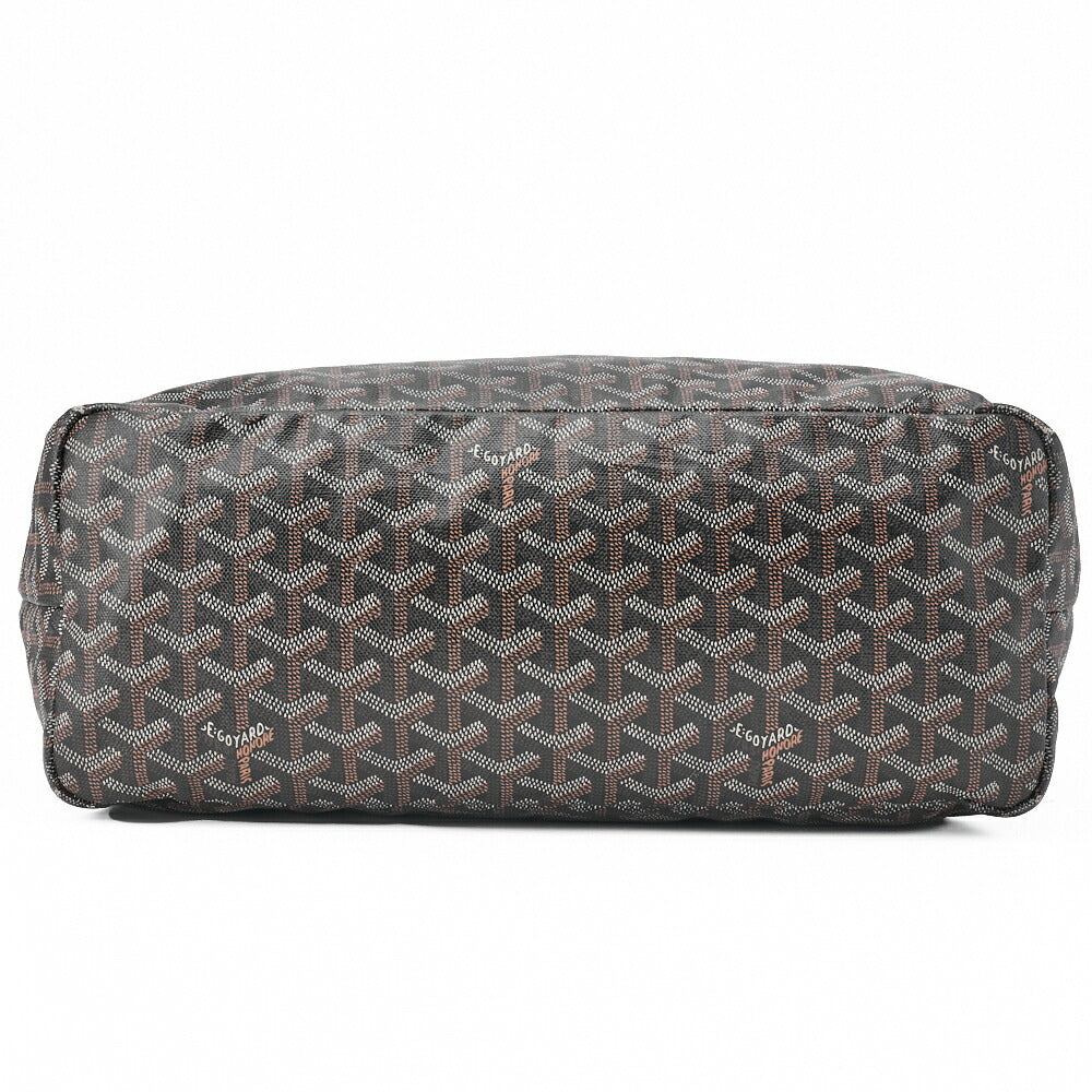 Goyard Saint Louis PM Tote Bag Coating Canvas Black Silver-Tone Hardware Pre-Owned - Vintage La Charme
