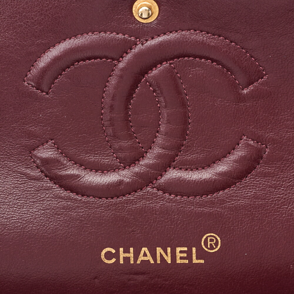 CHANEL Shoulder Bag Matelasse Double Flap Lambskin Black Gold-Tone Hardware Pre-Owned - Vintage La Charme