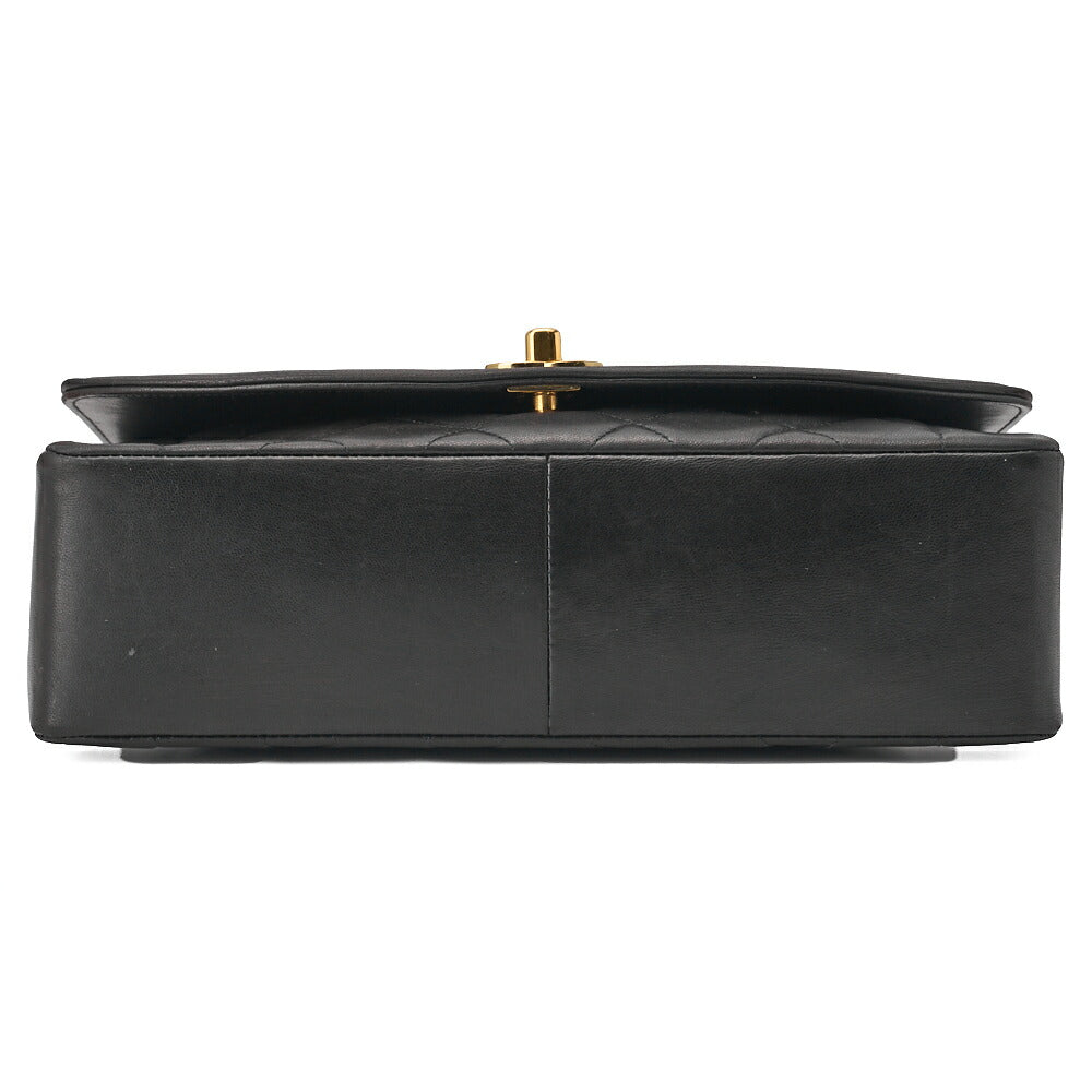 CHANEL Shoulder Bag, Matelasse, Lambskin, Black, Gold-Tone Hardware, Pre-Owned - Vintage La Charme