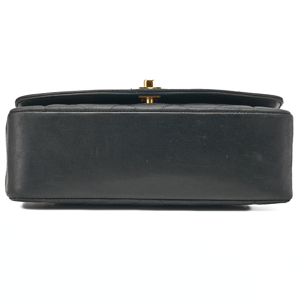 CHANEL Chain Shoulder Bag Matelasse Lambskin Black Gold-Tone Hardware Pre-Owned - Vintage La Charme