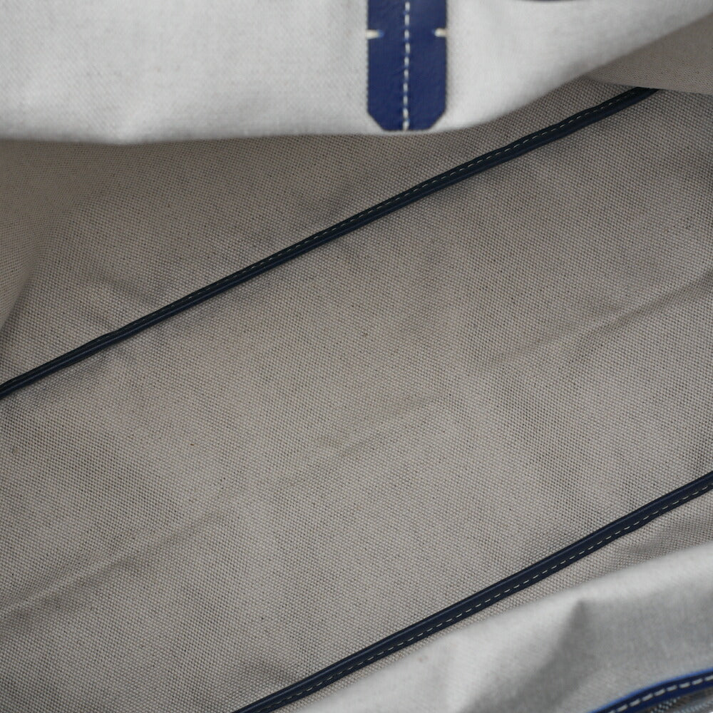 Goyard Saint Louis PM Tote Bag Coating Canvas Navy Silver-Tone Hardware Pre-Owned - Vintage La Charme