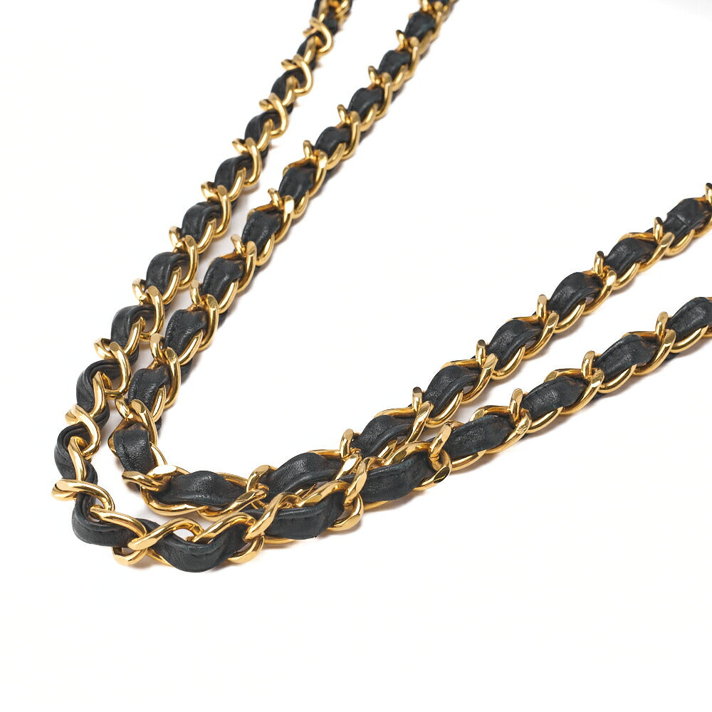 CHANEL Chain Shoulder Bag Big Matelasse Lambskin Black Gold-Tone Hardware Pre-Owned - Vintage La Charme