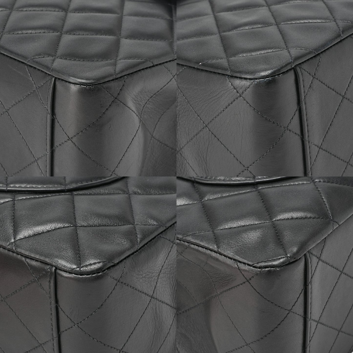 CHANEL Chain Shoulder Bag Big Matelasse Lambskin Black Gold-Tone Hardware Pre-Owned - Vintage La Charme