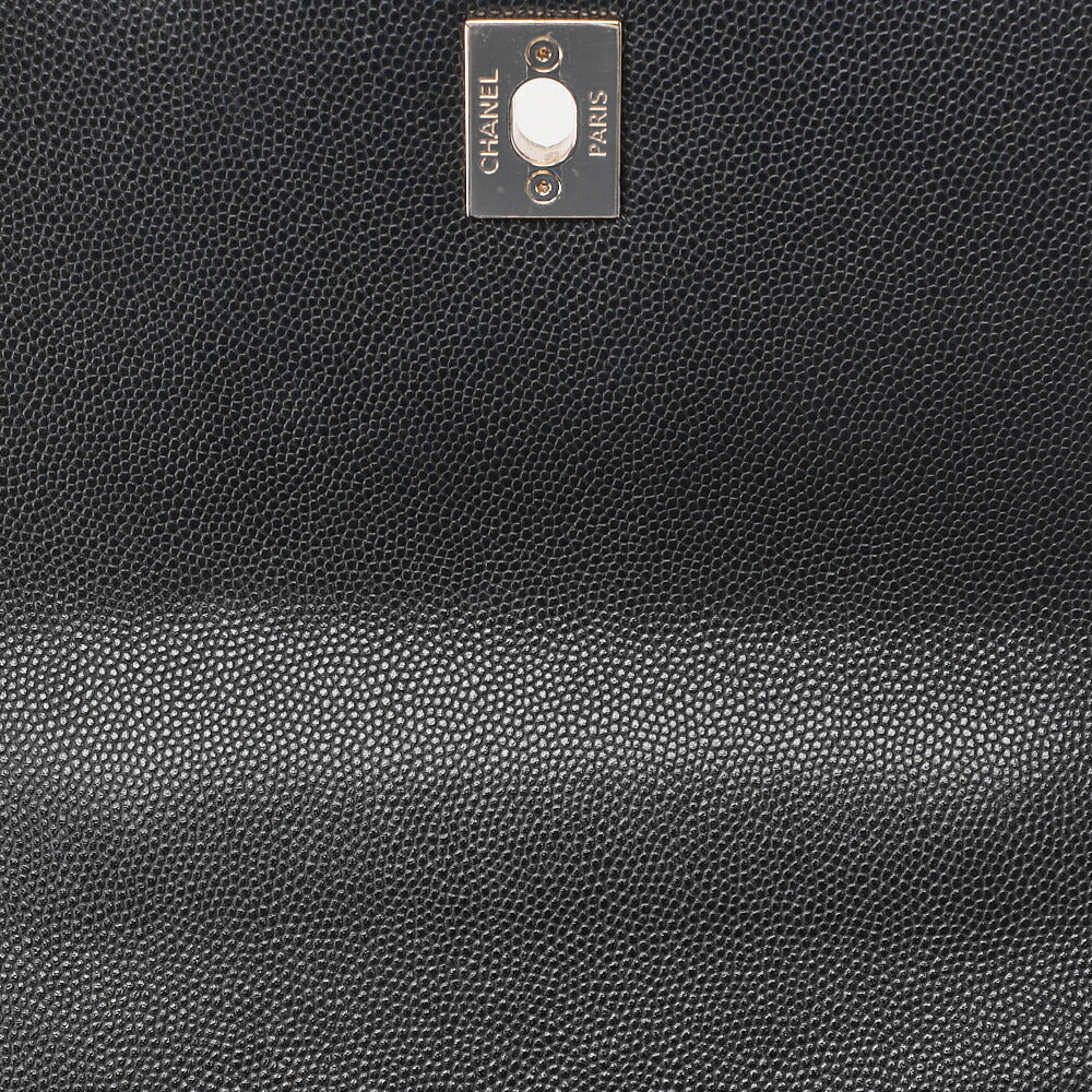 CHANEL Shoulder Bag Handbag Matelasse Coco Handle 2WAY Caviar Skin Black Gold-Tone Hardware Pre-Owned - Vintage La Charme