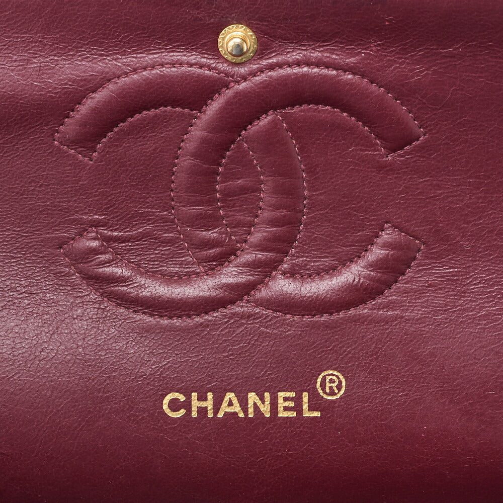 CHANEL Shoulder Bag Matelasse Double Flap Lambskin Black Gold-Tone Hardware Pre-Owned - Vintage La Charme