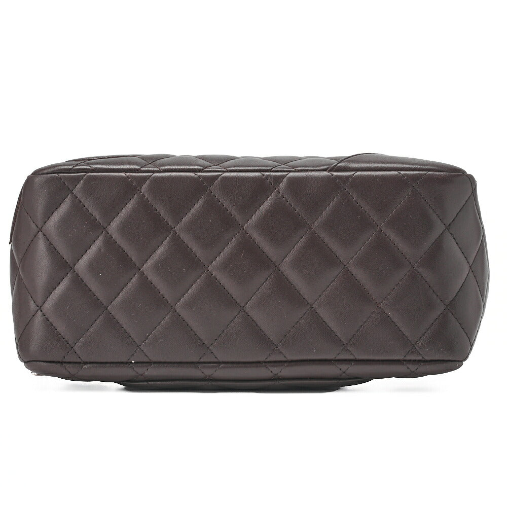 CHANEL Mini Tote Bag, Cambon Line, Calfskin, Brown, Silver-Tone Hardware, Pre-Owned - Vintage La Charme