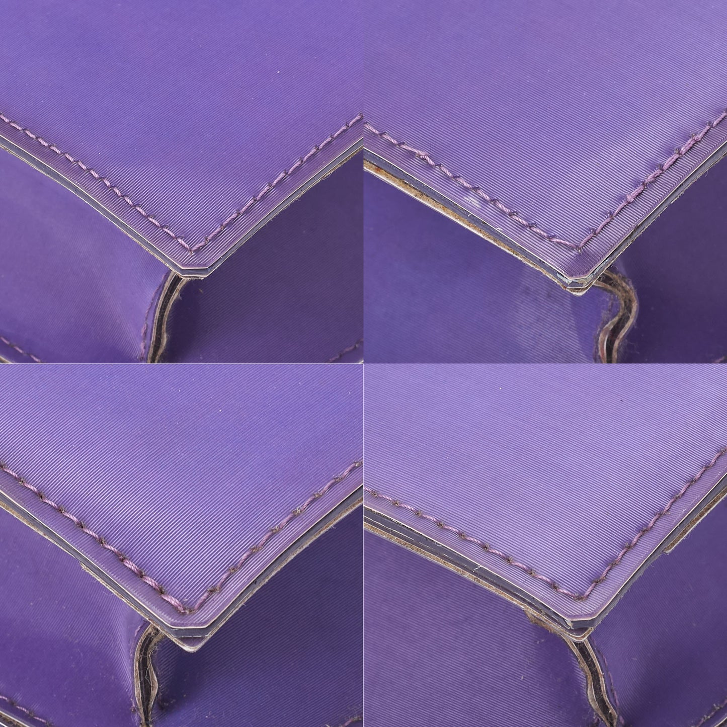 Chanel Shoulder Bag Coco Mark Logo Hologram Vinyl Purple Silver-Tone Hardware Pre-Owned - Vintage La Charme