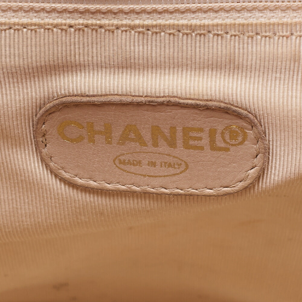 CHANEL Chain Backpack Bag Triple Coco Turn Lock Caviar Skin Orange Gold-Tone Hardware Pre-Owned - Vintage La Charme