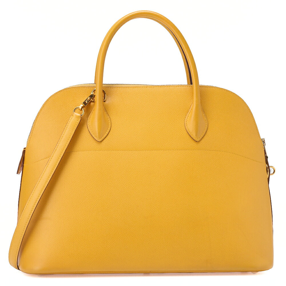 HERMES Bolide 35 Handbag Shoulder Bag Couchbel Jaune Jaune (Gold -Tone Hardware, Pre-Owned