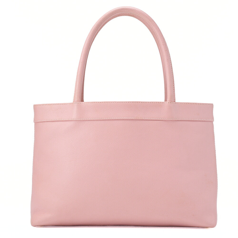 CHANEL Tote Bag Coco Mark Caviar Skin Pink Gold-Tone Hardware, Pre-Owned