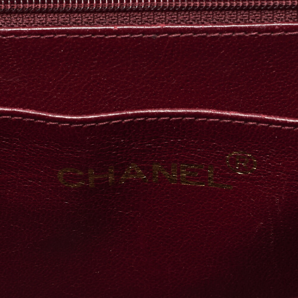 CHANEL Chain Shoulder Bag Big Ma Trusse 34cm Lambskin Black Gold-Tone Hardware, Pre-Owned