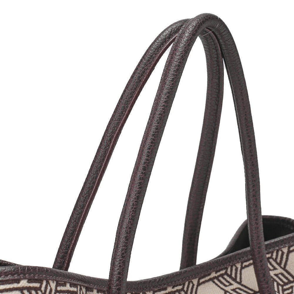 HERMES Garden Party PM Tote Bag Toal Assault Brown Silver-Tone Hardware, Pre-Owned
