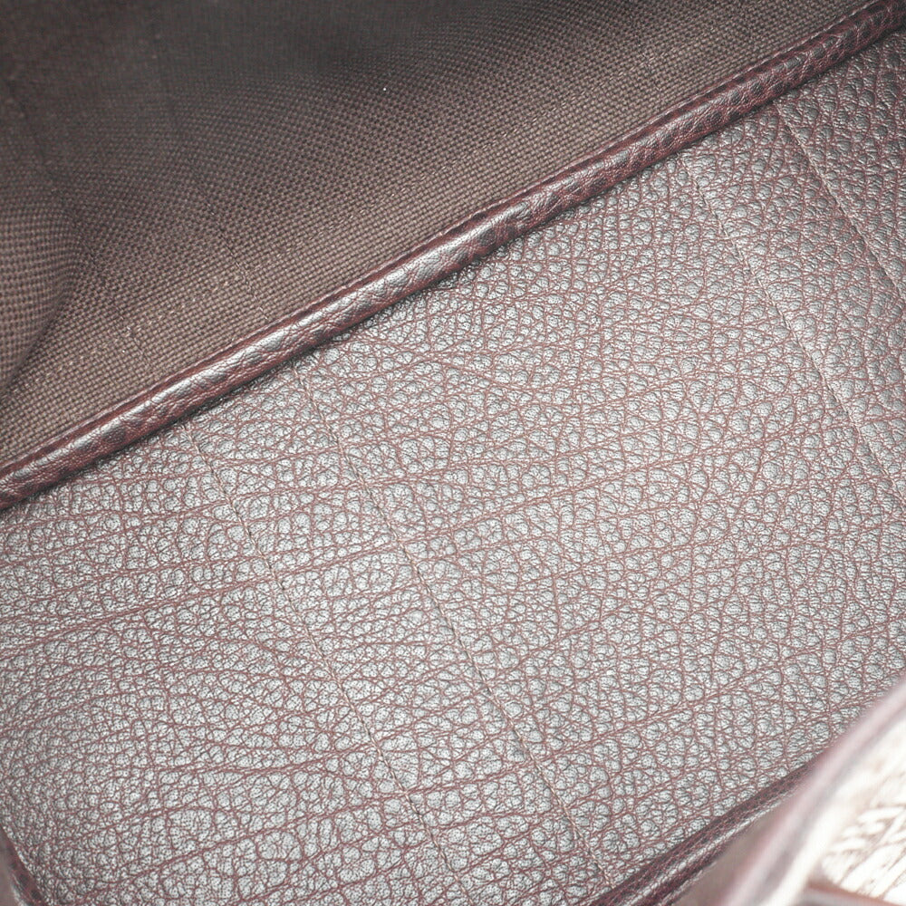HERMES Garden Party PM Tote Bag Toal Assault Brown Silver-Tone Hardware, Pre-Owned