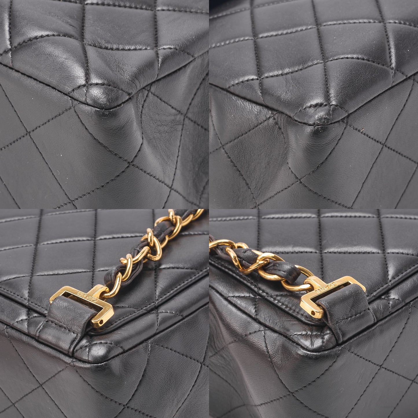 CHANEL Shoulder Bag Rucksack Lambskin Matelasse Deca Coco Turnlock Black Gold-Tone Hardware, Pre-Owned
